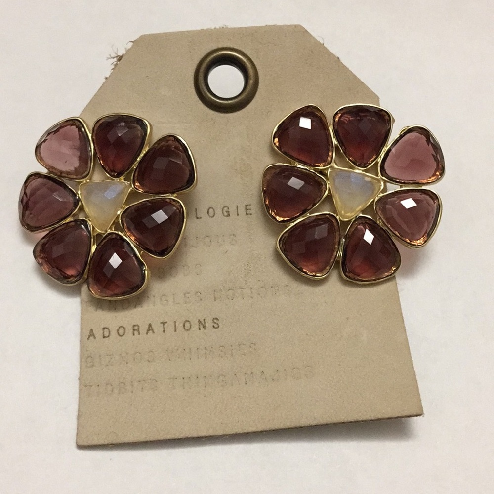 Blooming Mosaic Post Earrings NWT